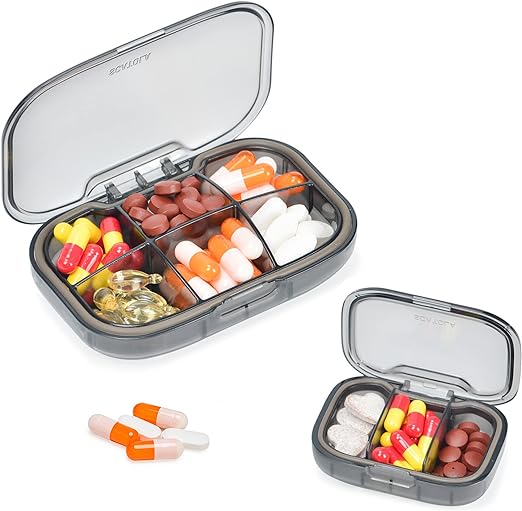 Mini Pillenbox mit Abteilungen