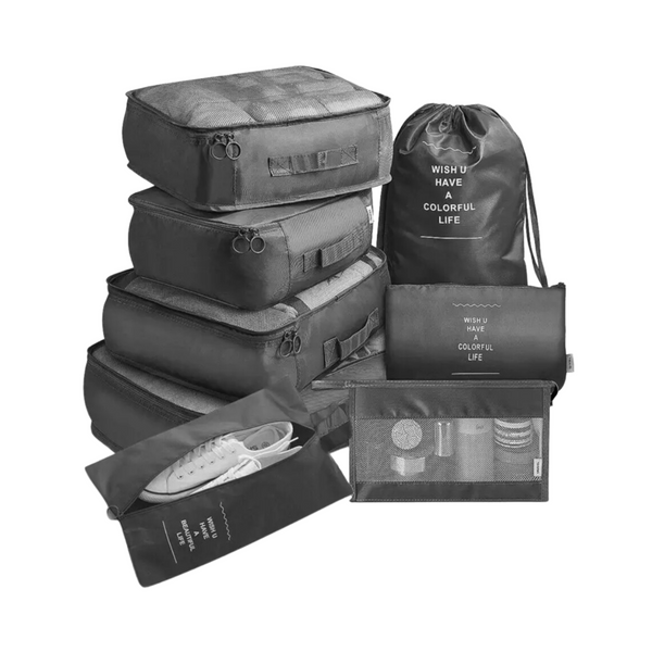 8-teiliges Koffer-Organizer-Set
